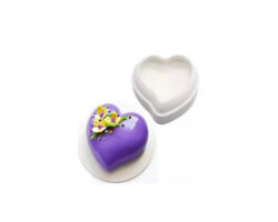 MOLDE SILICON CORAZON CHUECO 14X12X5 CM