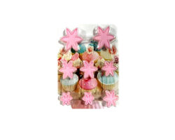 MARCADOR  FLOR JAPONESA  8 PZAS. 4,3 Y 2 CMS.