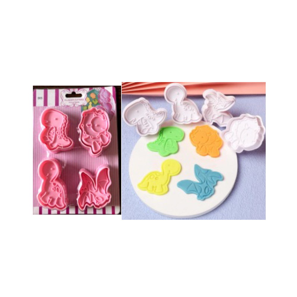 CORTADOR MARC. DINOSAURIOS BABY 4 PZAS.