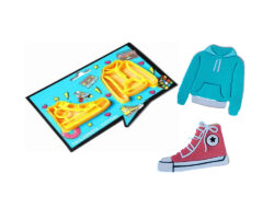 CORTADOR MARCADOR TENIS CHAMARRA 2 PZ 9 Y 8 CM