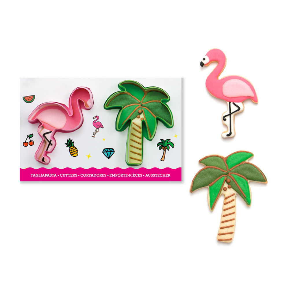 CORTADOR FLAMINGO PALMERA 2 PZ 10 CM