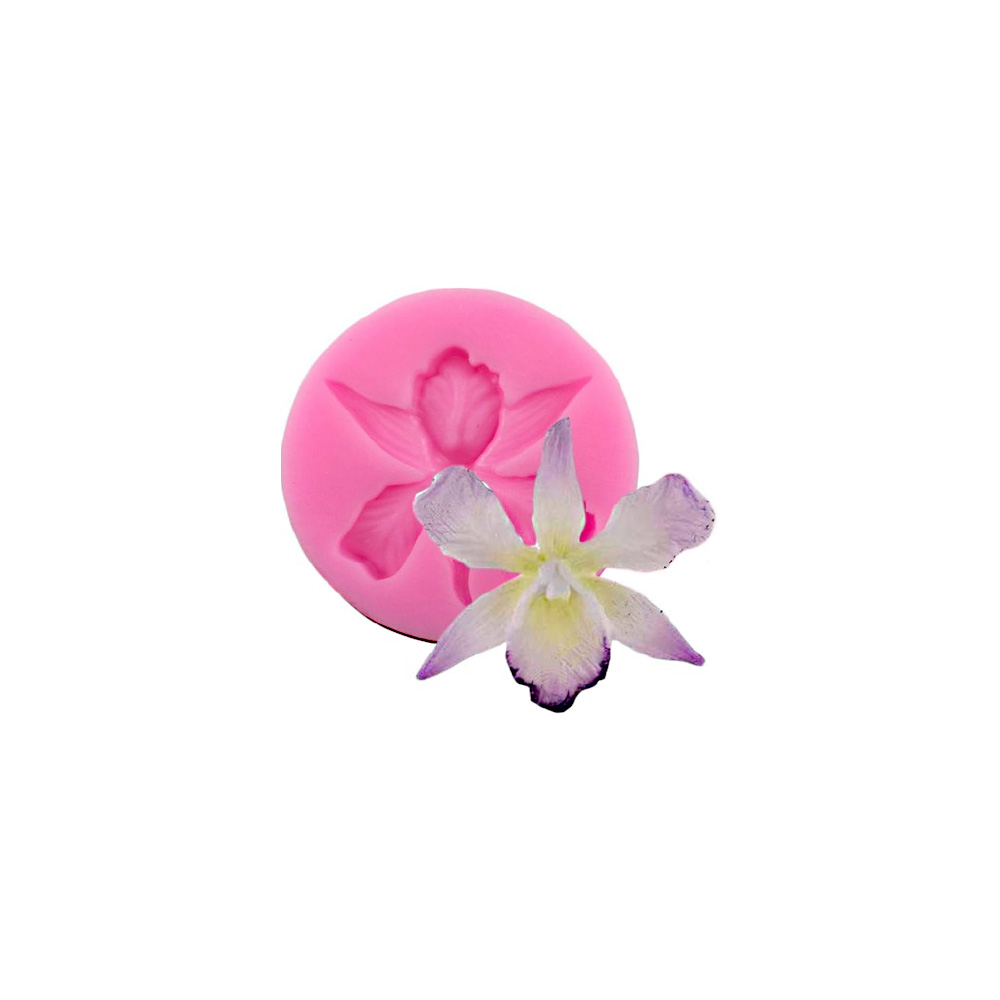 MOLDE SILICON FLORES DE LIRIO 6CM REDONDO