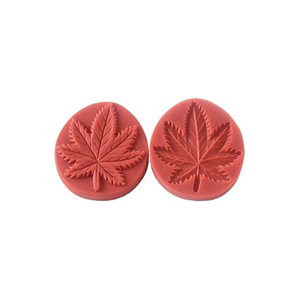 MOLDE SILICON 2 PZA HOJA 7 PICOS NERVADURA 5.5 CM