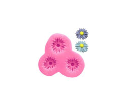 MOLDE SILICON 3 MARGARITAS 2CM C/U