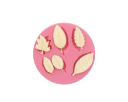 MOLDE SILICON REDONDO 6 HOJAS 9.5X1CM