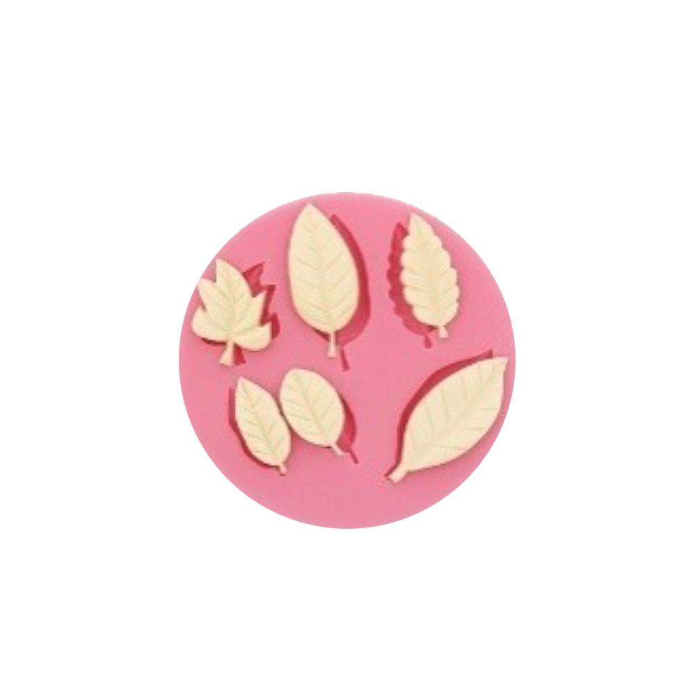 MOLDE SILICON REDONDO 6 HOJAS 9.5X1CM