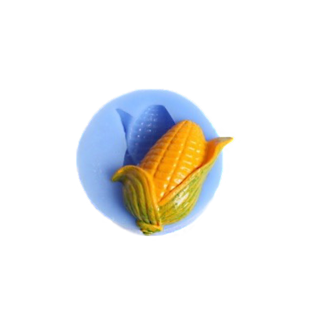 MOLDE SILICON ELOTE CON HOJAS 4.5X6.5X2CM