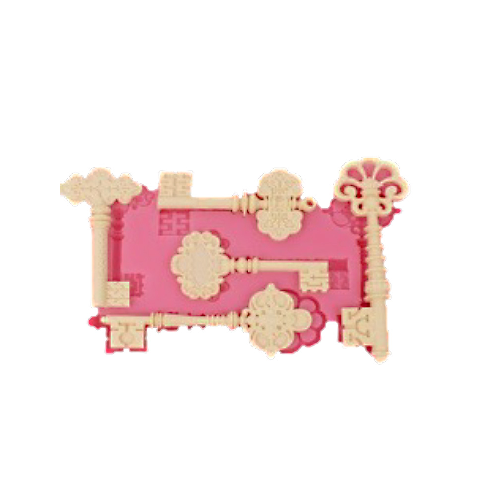 MOLDE SILLICON 5 LLAVES 12X8X1CM