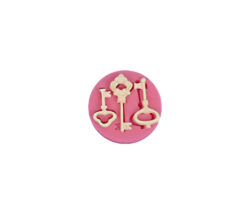 MOLDE SILICON REDONDO 3 LLAVES 7.5X1.5CM