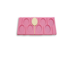 MOLDE SILICON 8 PALETAS REDONDAS 30X11X1.5CM
