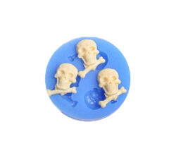 MOLDE SILICON 3 CALAVERAS REDONDO 6.5X1.5