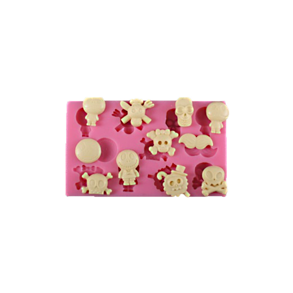 MOLDE SILICON HALLOWEEN BIGOTE 14.5X9X1.5CM