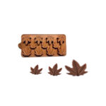 MOLDE SILICON HOJAS MARIHUANA 11 CAV 4 Y 3 CM
