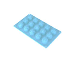 MOLDE SILICON ROSAS 15 CAVIDADES 4CM DIAM 29X17CM