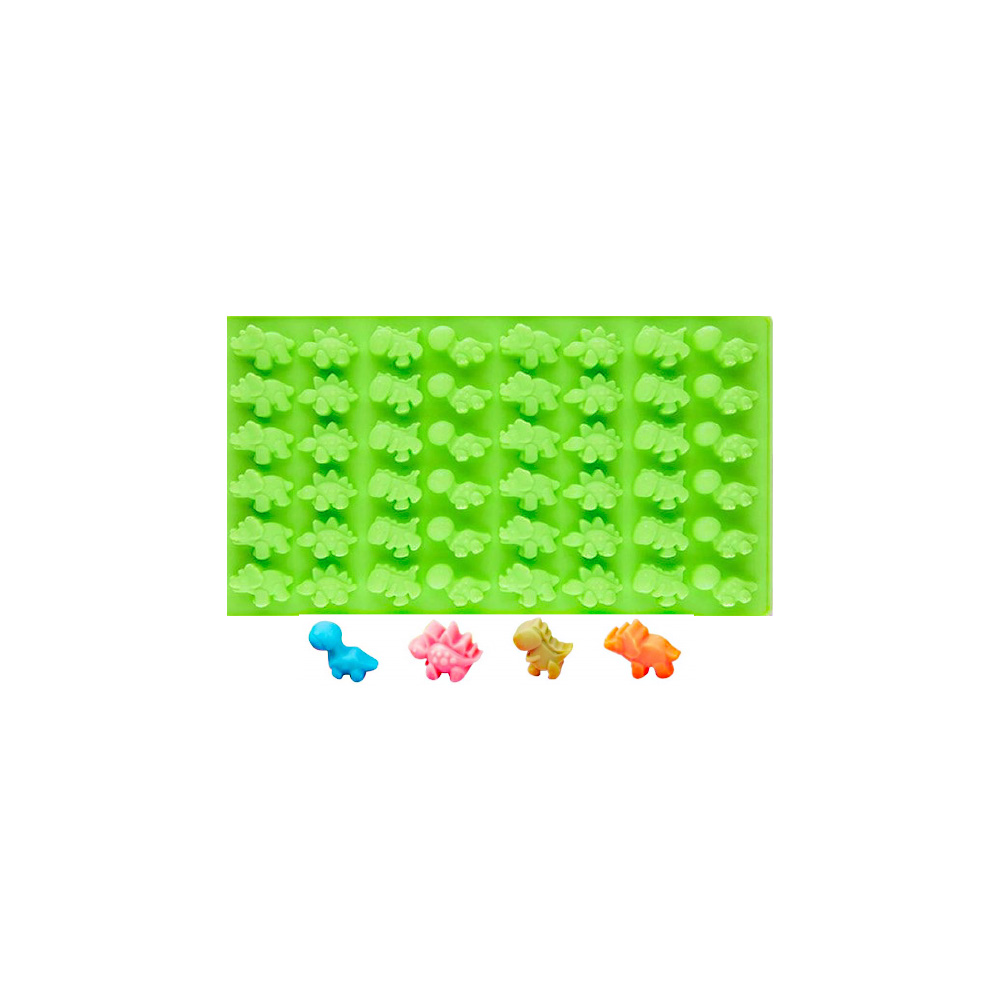 MOLDE SILICON MINI DINOSAURIOS 2CM 48 CAVIDADES GOMITA