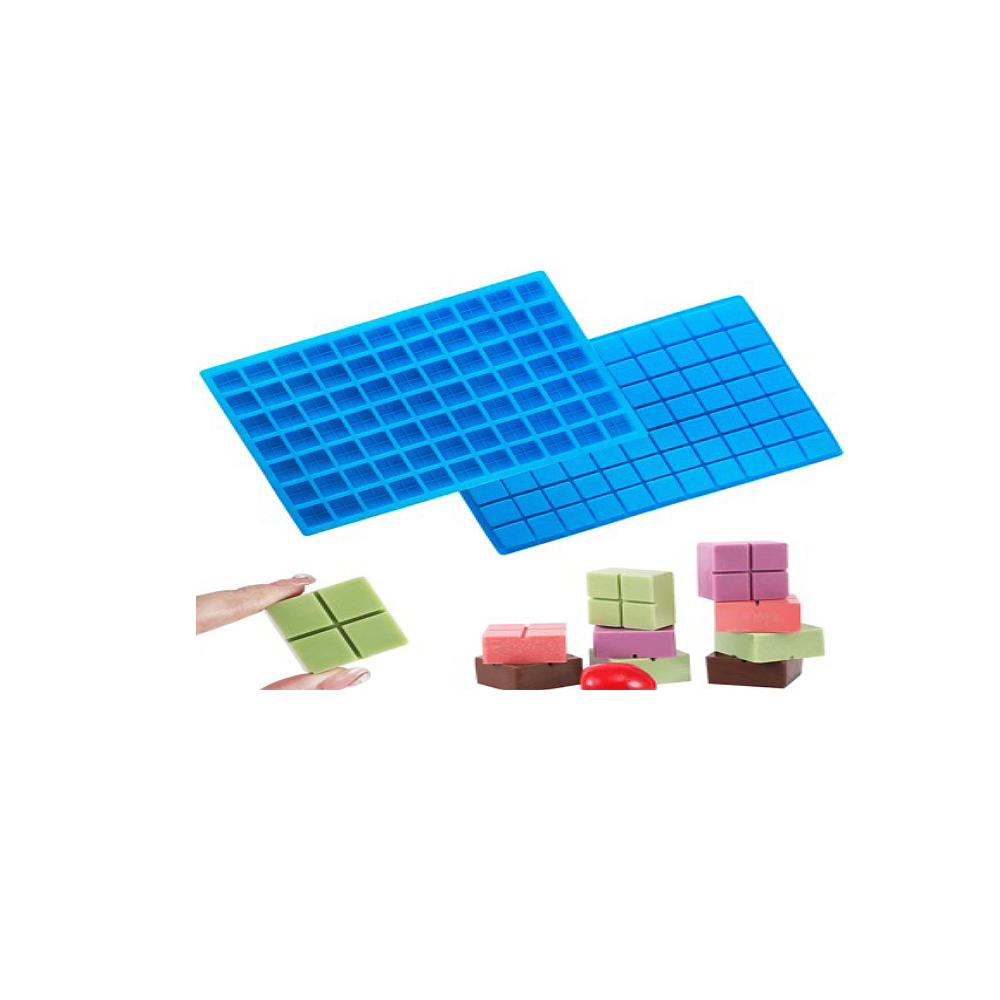 MOLDE SILICON CUADRADOS 77 CAV 2X2CM