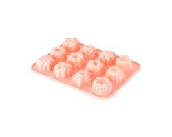 MOLDE SILICON 12 CAVIDADE MINIFLORES 21X16X3CM