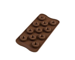 MOLDE SILICON 11CAV DONAS ACANALADAS  3CM DIAMETRO