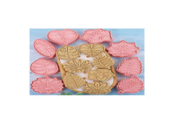 CORTADOR MARCADOR PLASTICO HOJAS DISTINTAS 8PZ 6CM