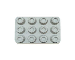 MOLDE SILICON 12 CAV MINI ROSCA GAJO 5CM D 29X19CM