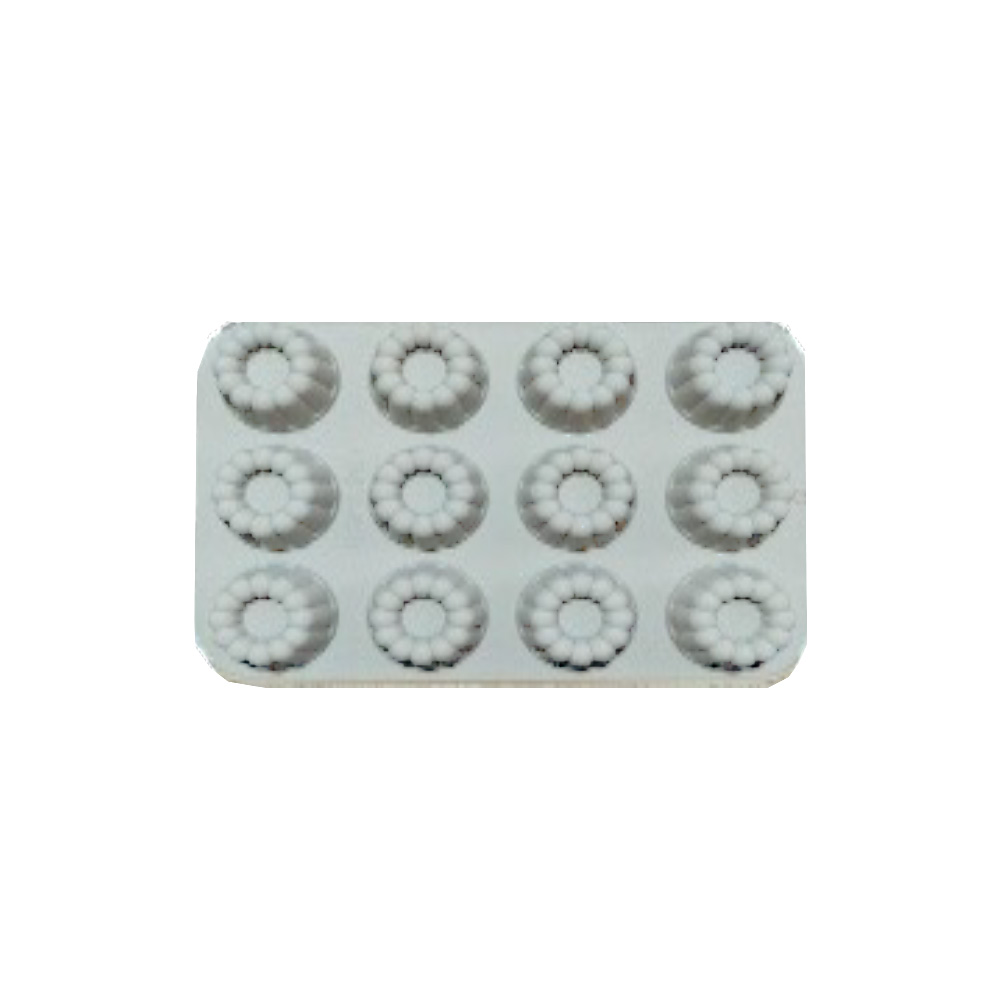 MOLDE SILICON 12 CAV MINI ROSCA GAJO 5CM D 29X19CM