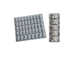 MOLDE SILICON OSO LEON CHANGO PINGÜINO RANA 45 CAV 2.2CM