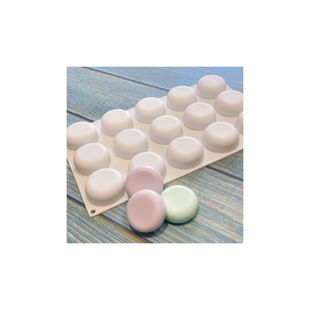 MOLDE DE SILICON REDONDO 15 CAV 5X2CM