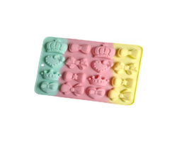 MOLDE SILICON MOÑOS,CORONAS Y CORAZO 16CAV 5X4X1.5 CM