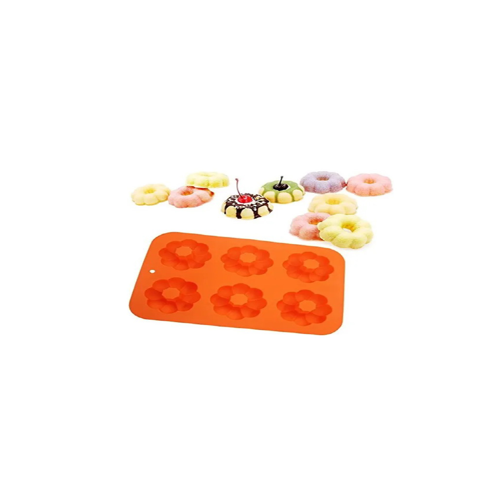 MOLDE SILICON DE CALABAZA 6 CAV. 7X2 CM