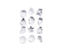 CORTADORES NAVIDEÑOS AINOX. 12 PZAS.