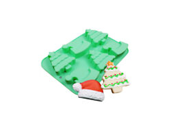 MOLDE SIL. ARBOL Y GORRO 6 CAV.25.X17.X3 CMS.