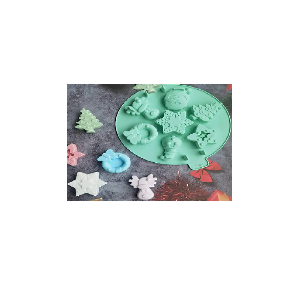 MOLDE SIL. NAV.ESTRELLA,COPO,RENO,SANTA,ARBOL. 25X2.5 CMS. 7