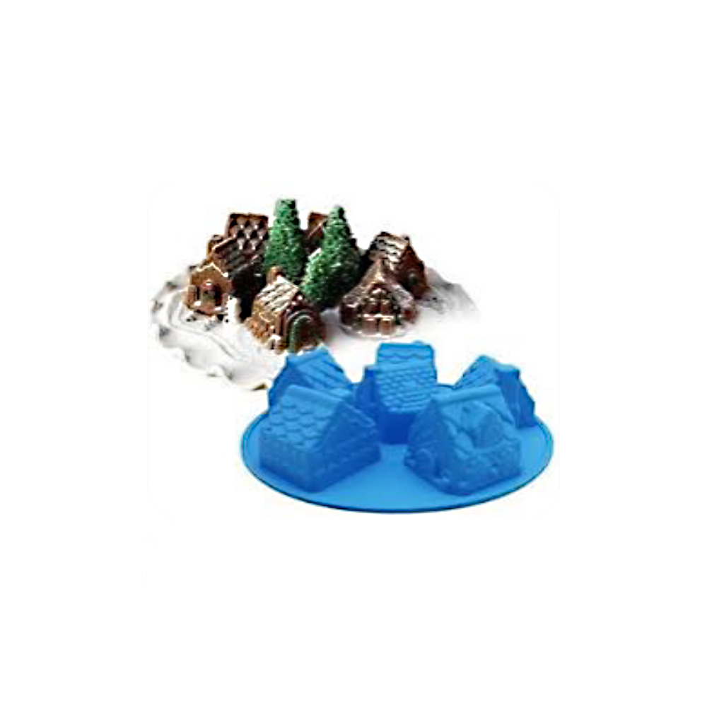 MOLDE SIL. VILLA NAVIDEÑA  26 DIAM. X 6CMS.