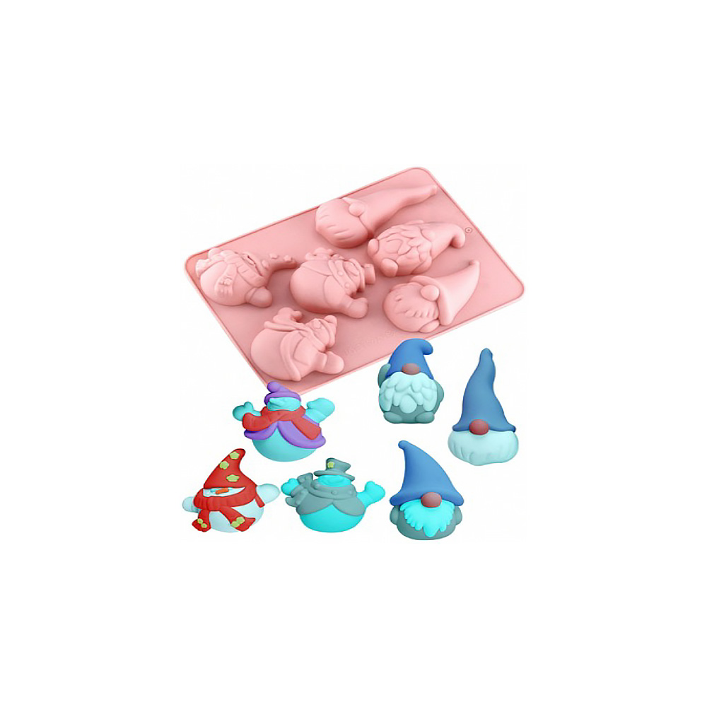 MOLDE SILICON GNOMOS 6 CAV 10X5X3 CM