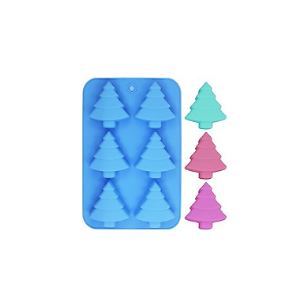 MOLDE SIL. PINOS 6 CAV. 25X17X3 CMS.