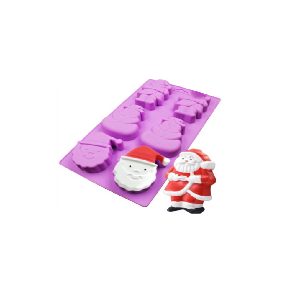 MOLDE SIL. SANTA Y MNIEVE  6 CAV.28X16X2.5