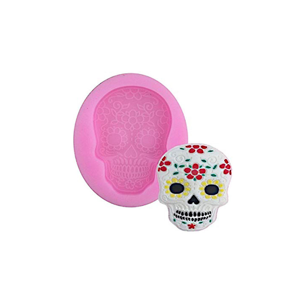 MOLDE SILICON 1 CARA CALAVERA 7.3 CM