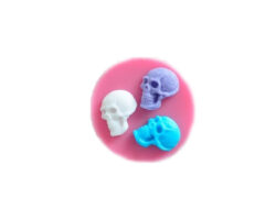 MOLDE SILICON 4 CALAVERAS 6.6 CM  =939