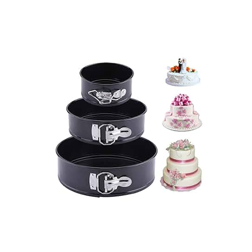 JUEGO DE 3 MOLDES DESMONTABLES 24, 26, 28. NEGROS GRUESO