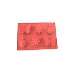 MOLDE DE SILICON 6 CAV MARIPOSA FLOR CATARINA