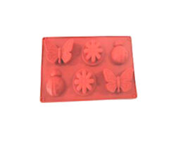 MOLDE DE SILICON 6 CAV MARIPOSA FLOR CATARINA