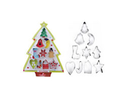 JUEGO DE CORTADORES NAVIDEÑOS BLISTER  ARBOL