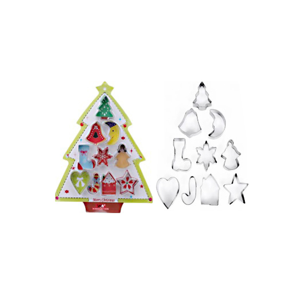 JUEGO DE CORTADORES NAVIDEÑOS BLISTER  ARBOL