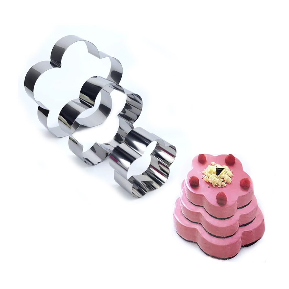 JUEGO ARO 3 PIEZAS ACERO FLOR 10, 15 Y 20CM