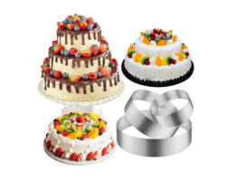 JUEGO ARO 3 PIEZAS ACERO REDONDO 10, 15 Y 20CM