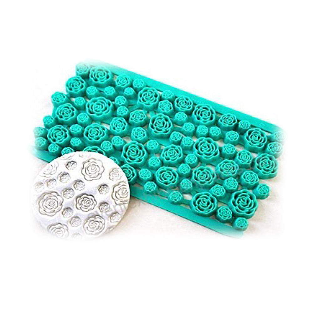 TEXTURIZADOR PLAS. 8.5X15 CM ROSAS