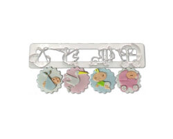 CORTADOR PLAS  PLACA BABY SHOWER 5.5 X 27 CM