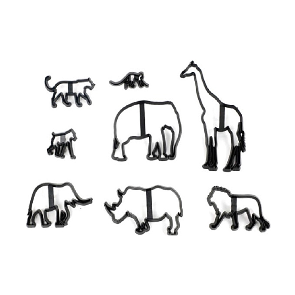 CORTADOR ANIMALES SELVA PLAS. 7 PZ