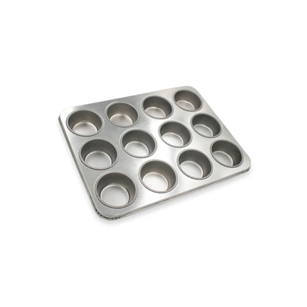 MOLDE MUFFIN 12 CAVIDADES ESTANDAR GALVANIZADO