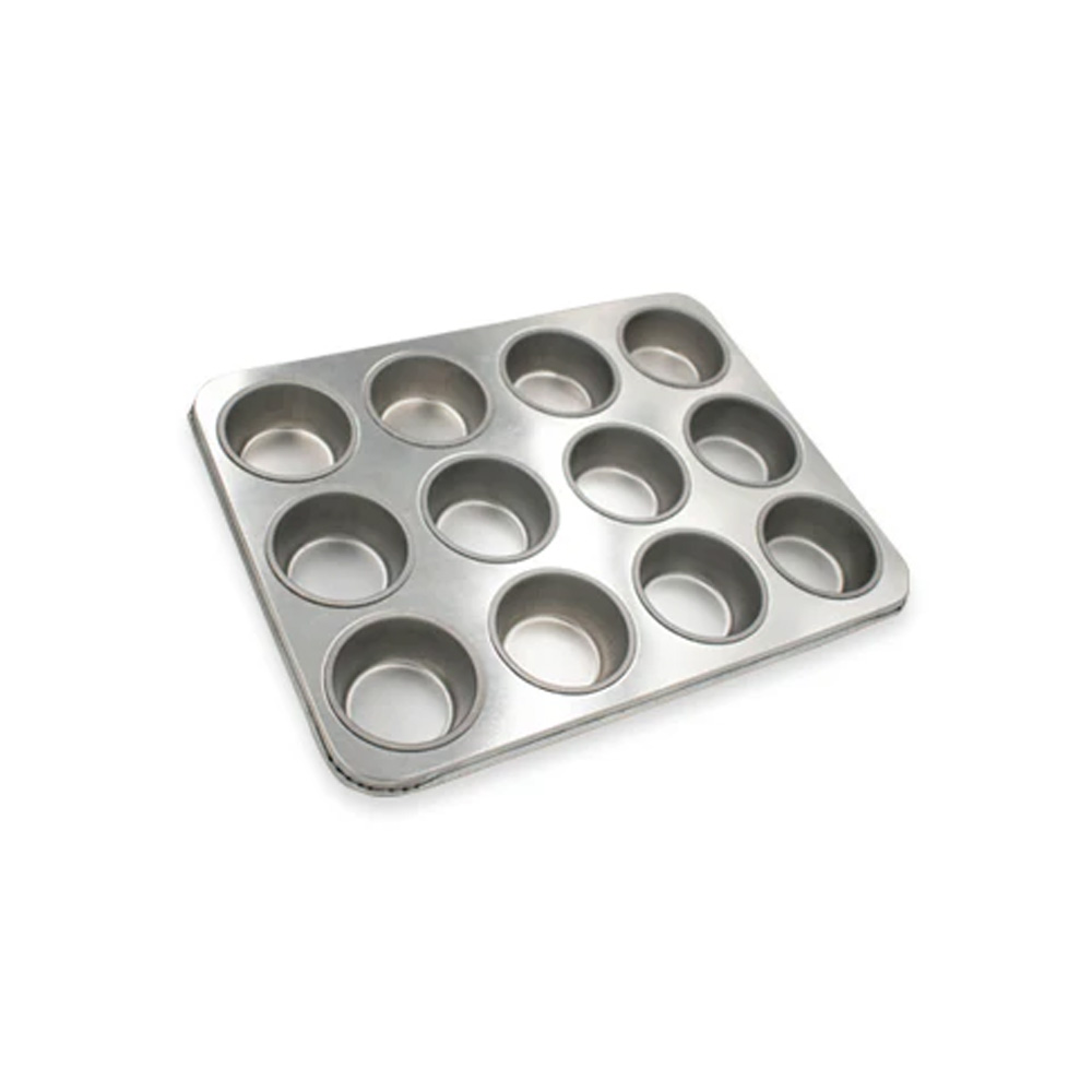MOLDE MINI MUFFIN 12 CAVIDADES GALVANIZADO